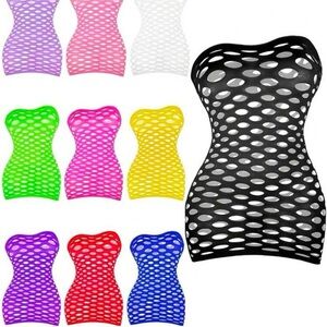 Dancer stripper lingerie Fishnet dress
